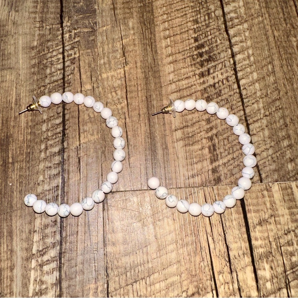 Howlite Print Earrings